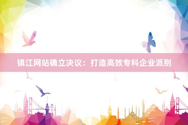 镇江网站确立决议：打造高效专科企业派别